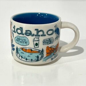 STARBUCKS ) Idaho Themed Ceramic Mug with Blue Interior BEEN THERE SERIES 2"